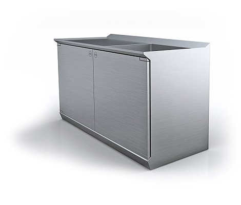 Edelstahl-Unterschrank